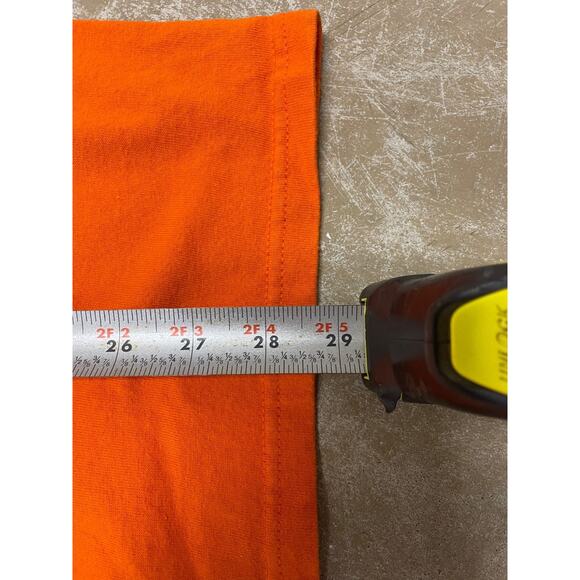 Vtg Cancun Shark T-Shirt XL Caribbean Side Mexico Funny Cartoon Fish Orange Tee - Picture 4 of 5